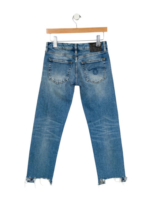 R13 Low-Rise Straight Leg Jeans