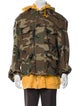 R13 Camouflage Print Utility Jacket