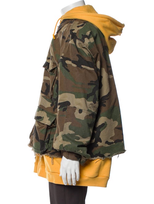 R13 Camouflage Print Utility Jacket