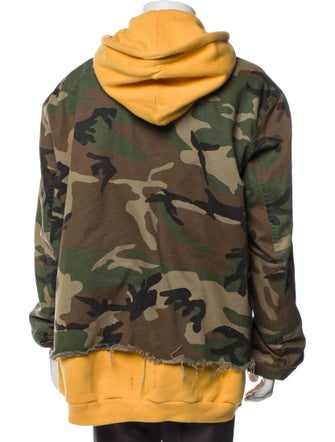 R13 Camouflage Print Utility Jacket