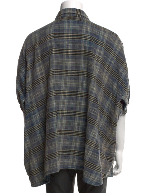 R13 Plaid Print Short Sleeve Shirt