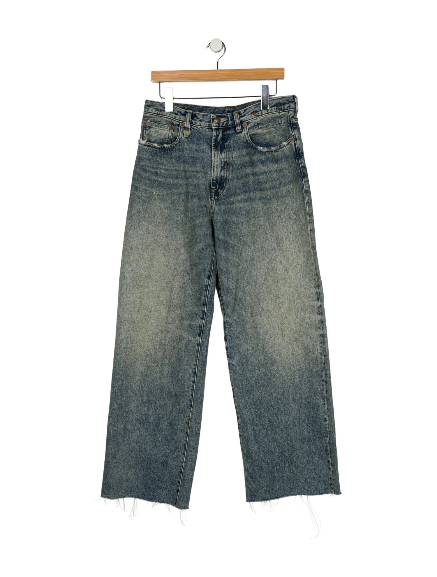 R13 High-Rise Wide Leg Jeans