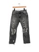 R13 Mid-Rise Straight Leg Jeans