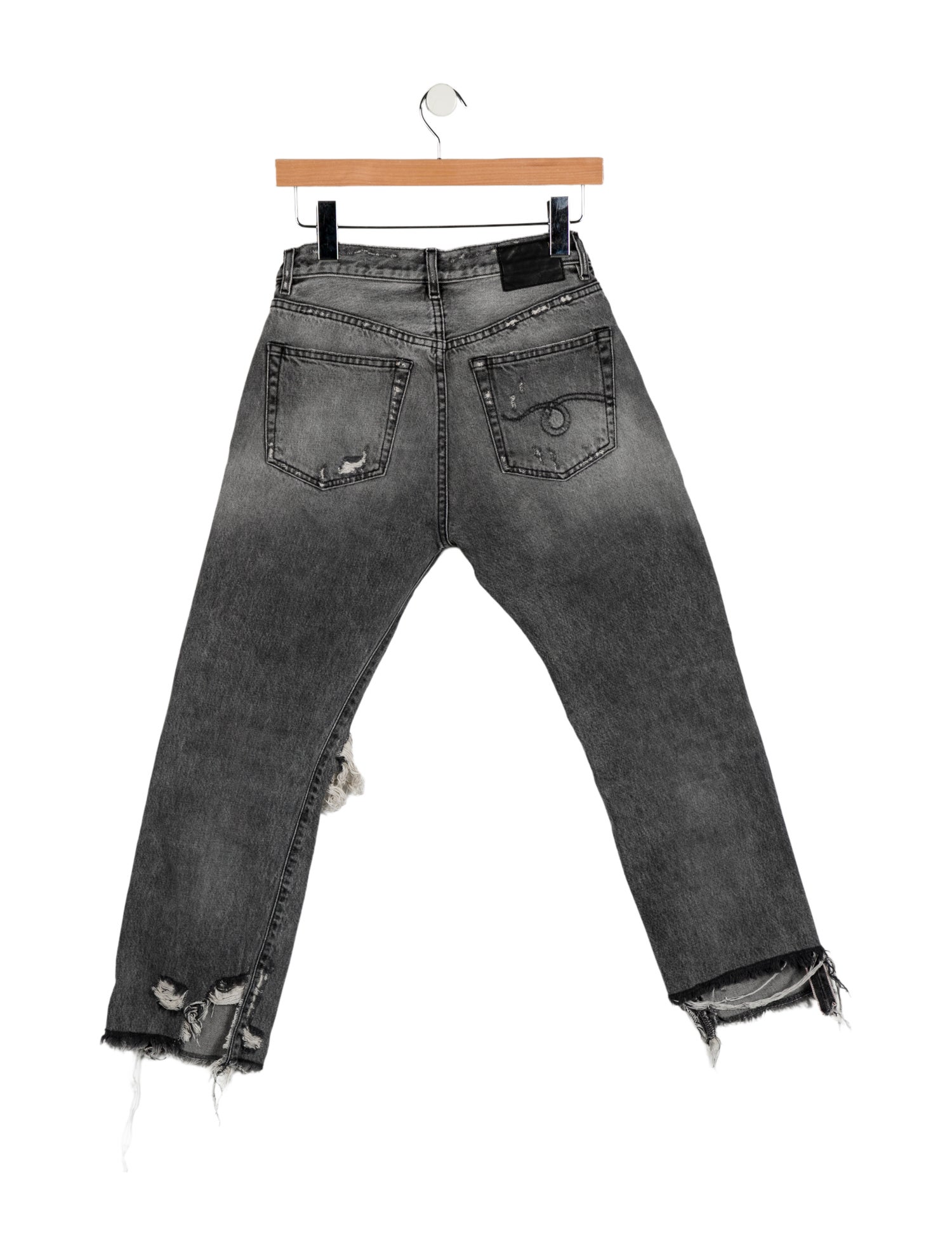R13 Mid-Rise Straight Leg Jeans