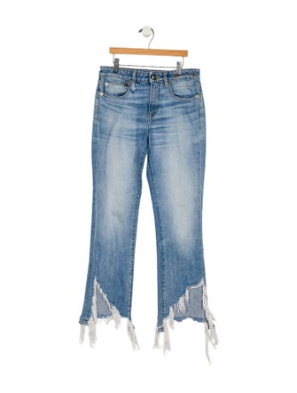 R13 Mid-Rise Straight Leg Jeans