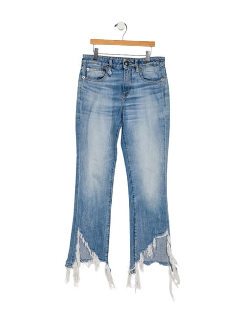 R13 Mid-Rise Straight Leg Jeans