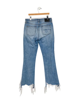 R13 Mid-Rise Straight Leg Jeans