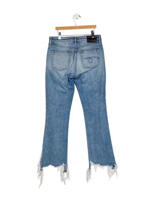 R13 Mid-Rise Straight Leg Jeans