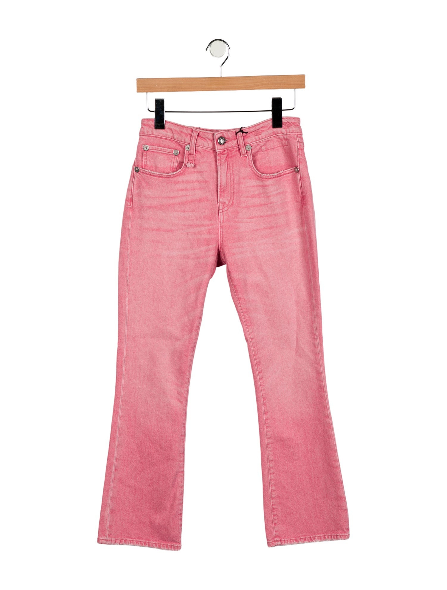 R13 High-Rise Straight Leg Jeans