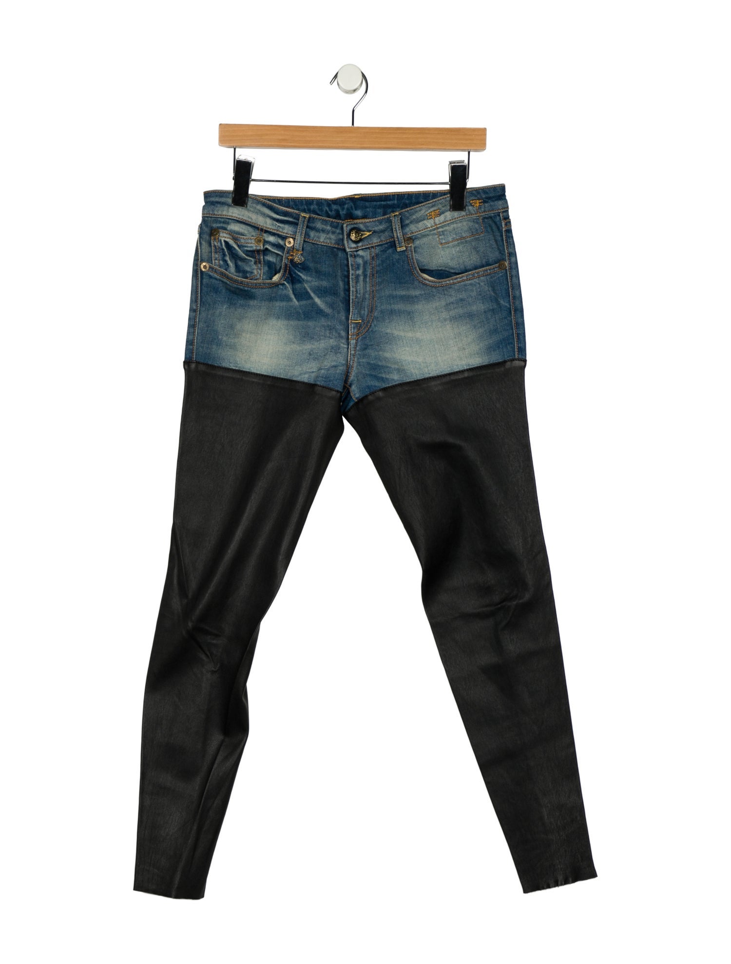 R13 High-Rise Skinny Leg Jeans
