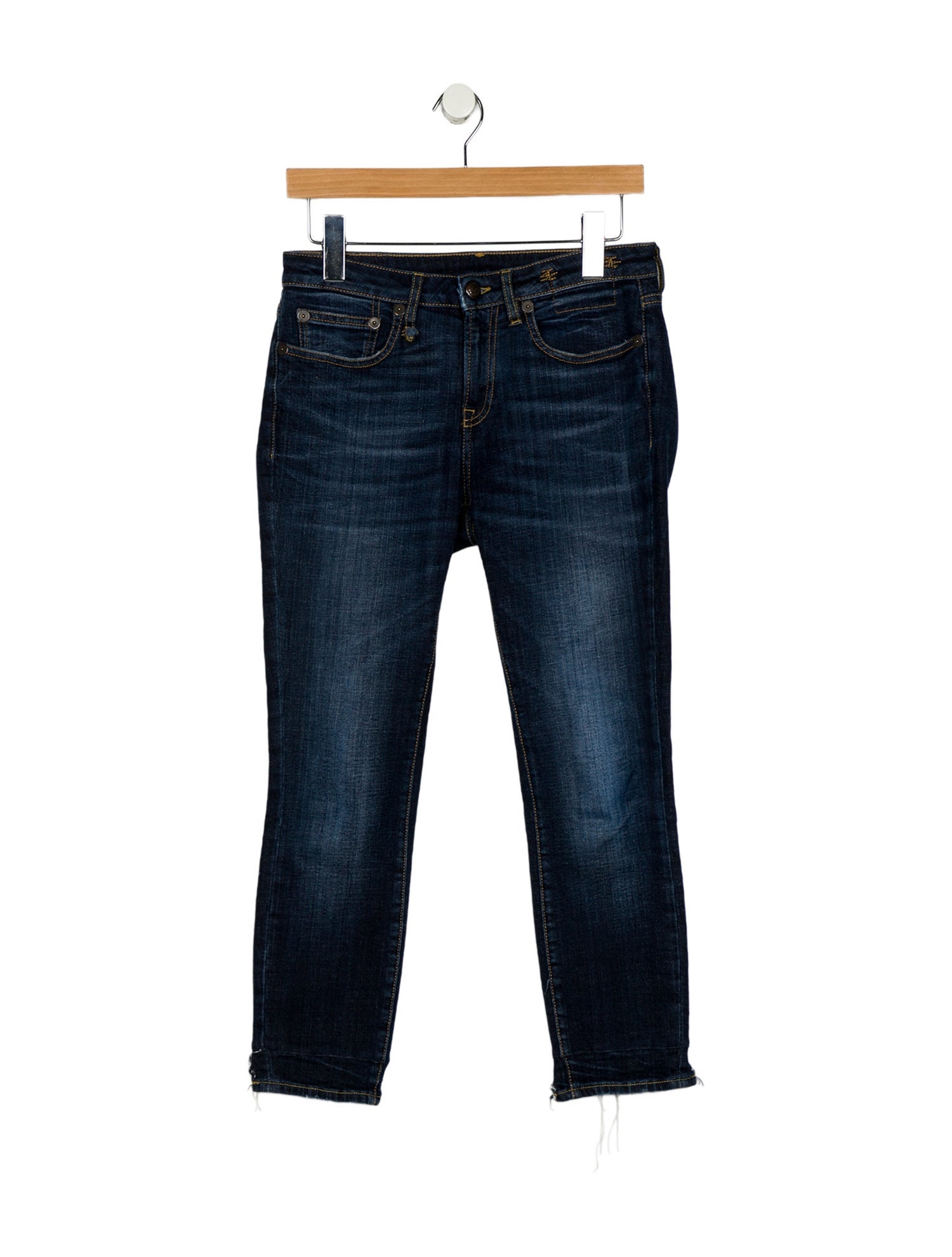 R13 Mid-Rise Skinny Leg Jeans