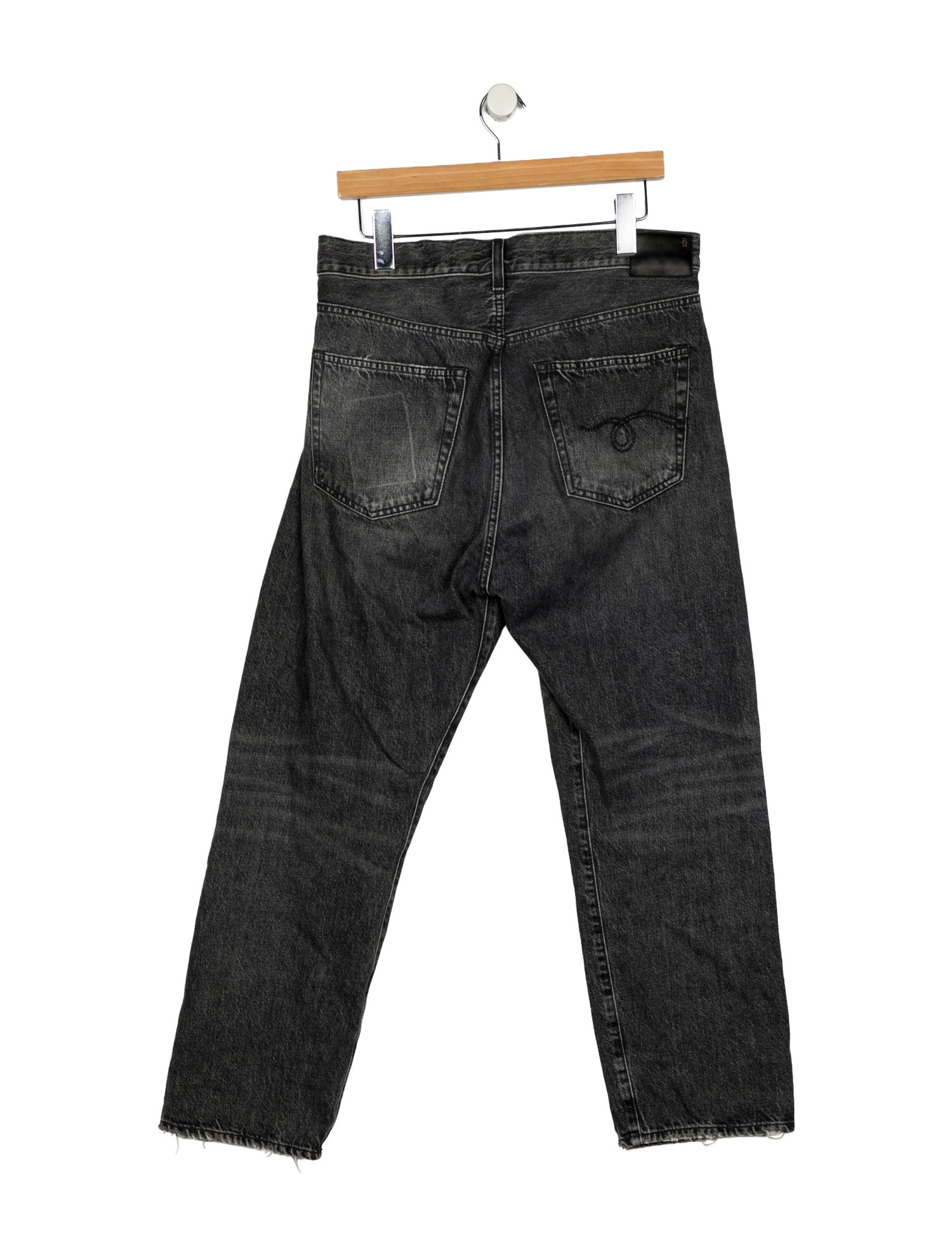 R13 High-Rise Straight Leg Jeans