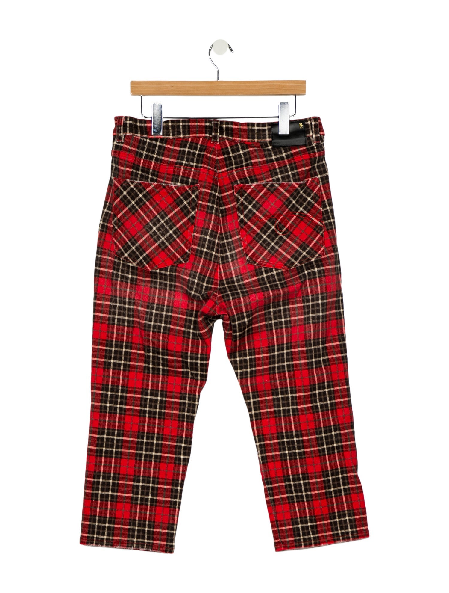 R13 High-Rise Straight Leg Jeans