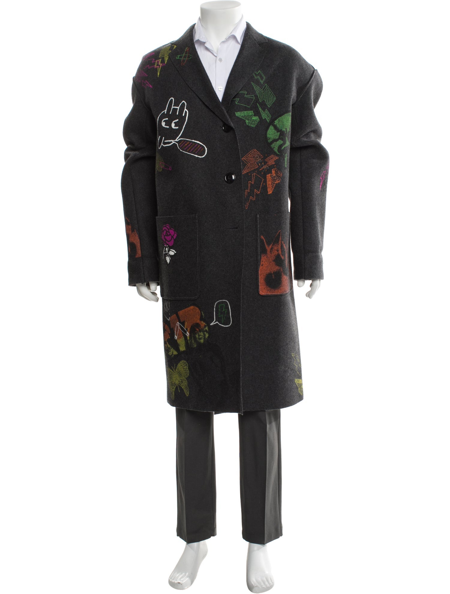 R13 Wool Printed Parka