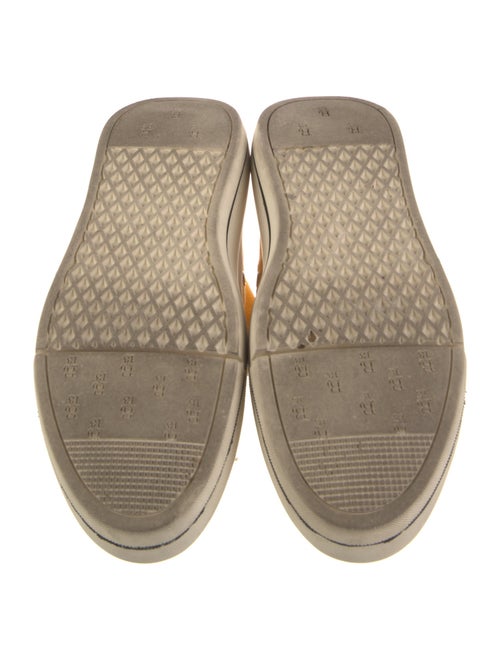 R13 Canvas Colorblock Pattern Wedge Sneakers