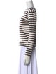 R13 Striped Bateau Neckline Top