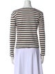 R13 Striped Bateau Neckline Top