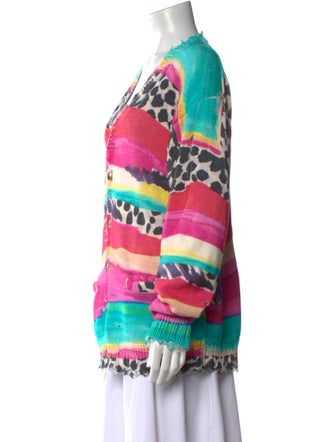 R13 Striped V-Neck Sweater