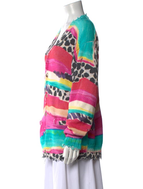 R13 Striped V-Neck Sweater