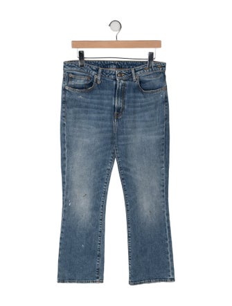 R13 Mid-Rise Straight Leg Jeans