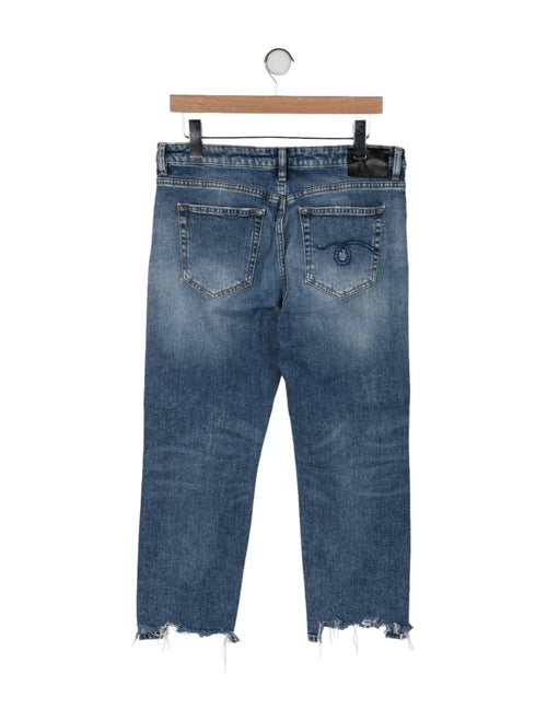 R13 Mid-Rise Straight Leg Jeans