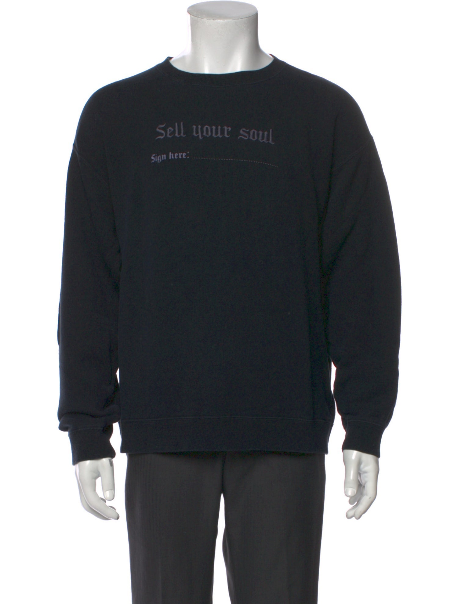 R13 Graphic Print Crew Neck Sweatshirt