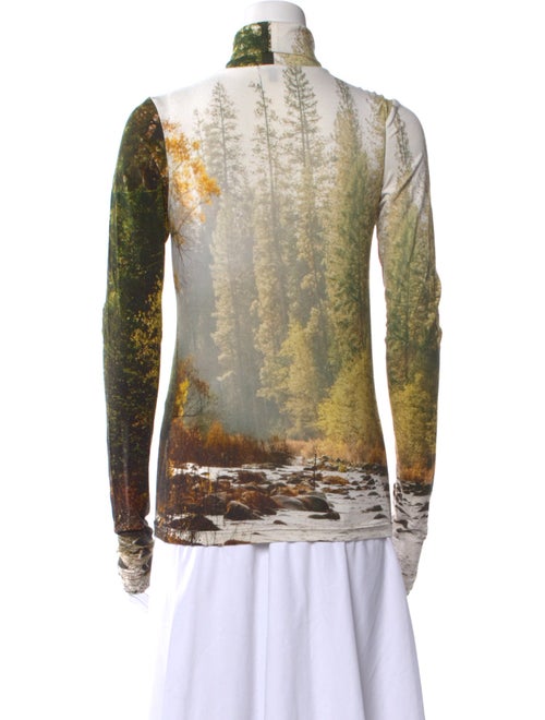 R13 Printed Turtleneck Sweatshirt