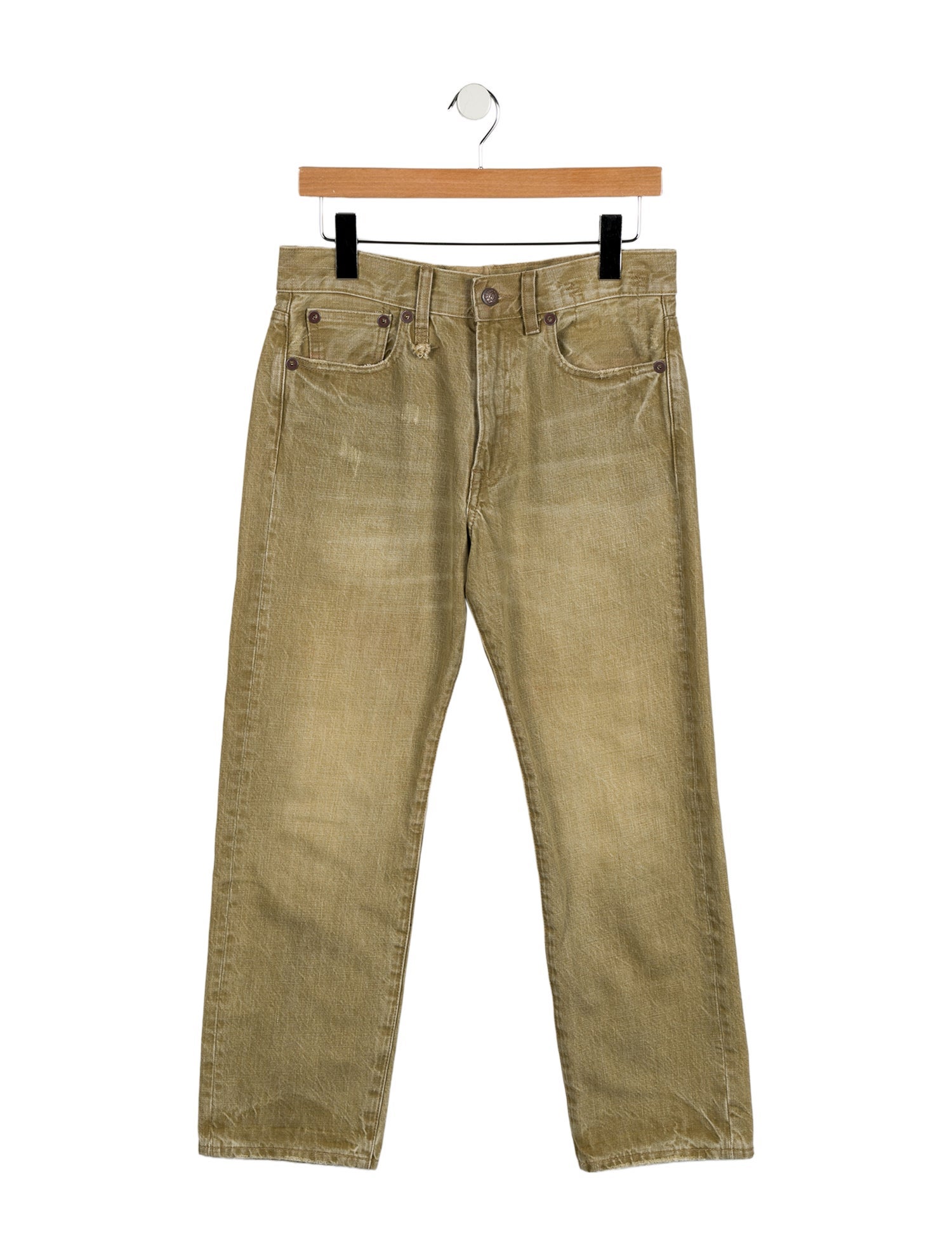 R13 High-Rise Straight Leg Jeans