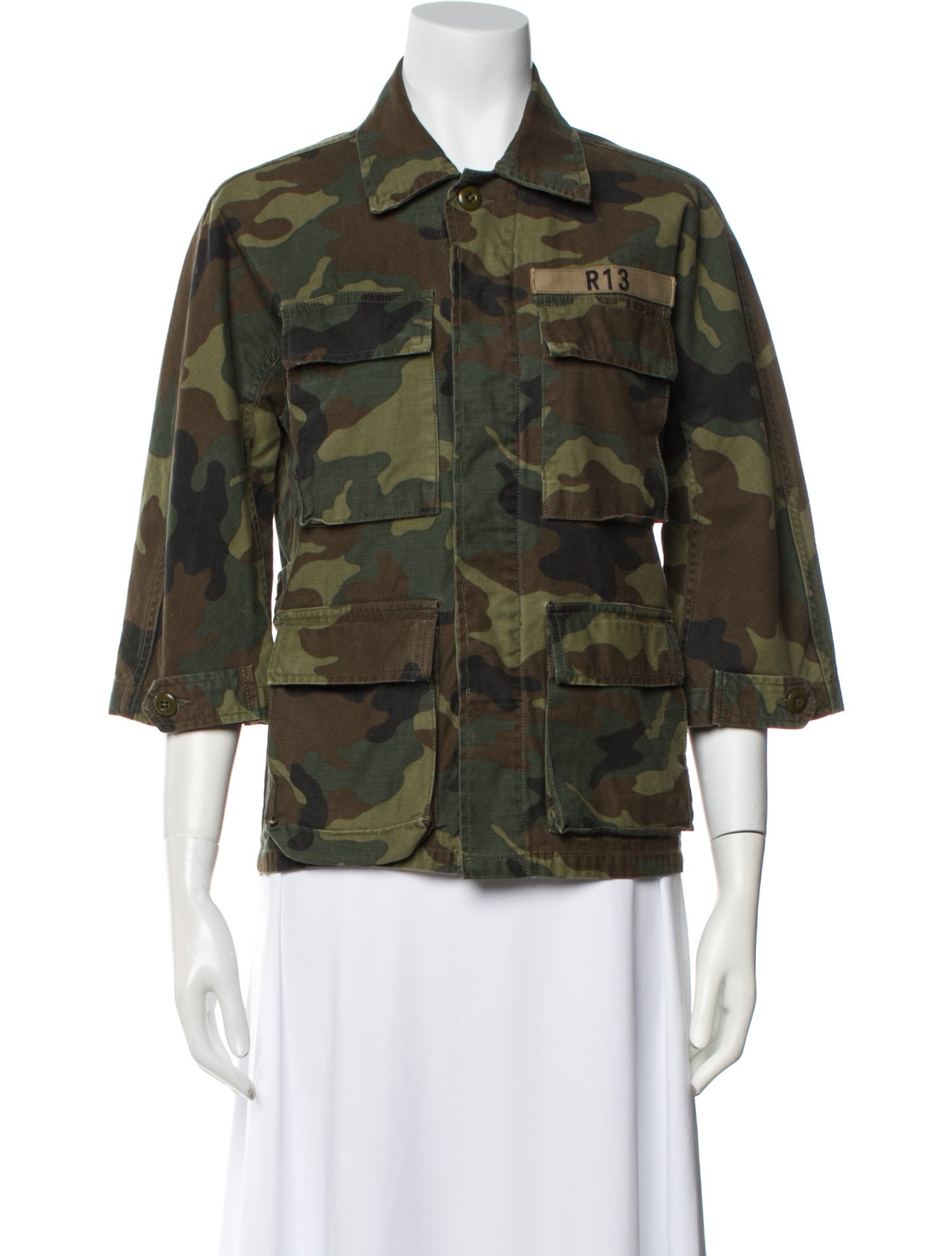 R13 Printed Utility Jacket