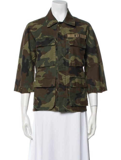 R13 Printed Utility Jacket