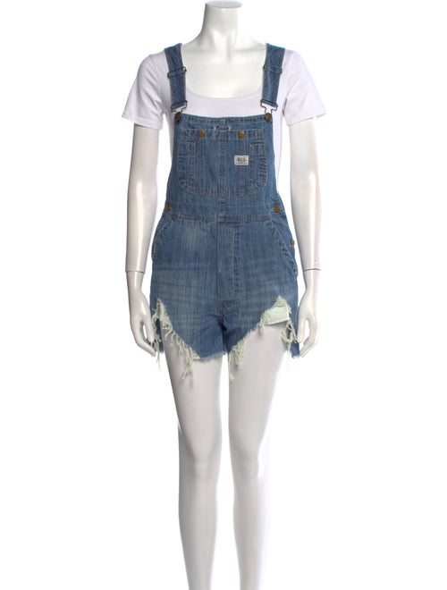 R13 Square Neckline Romper