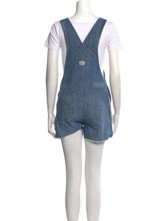 R13 Square Neckline Romper