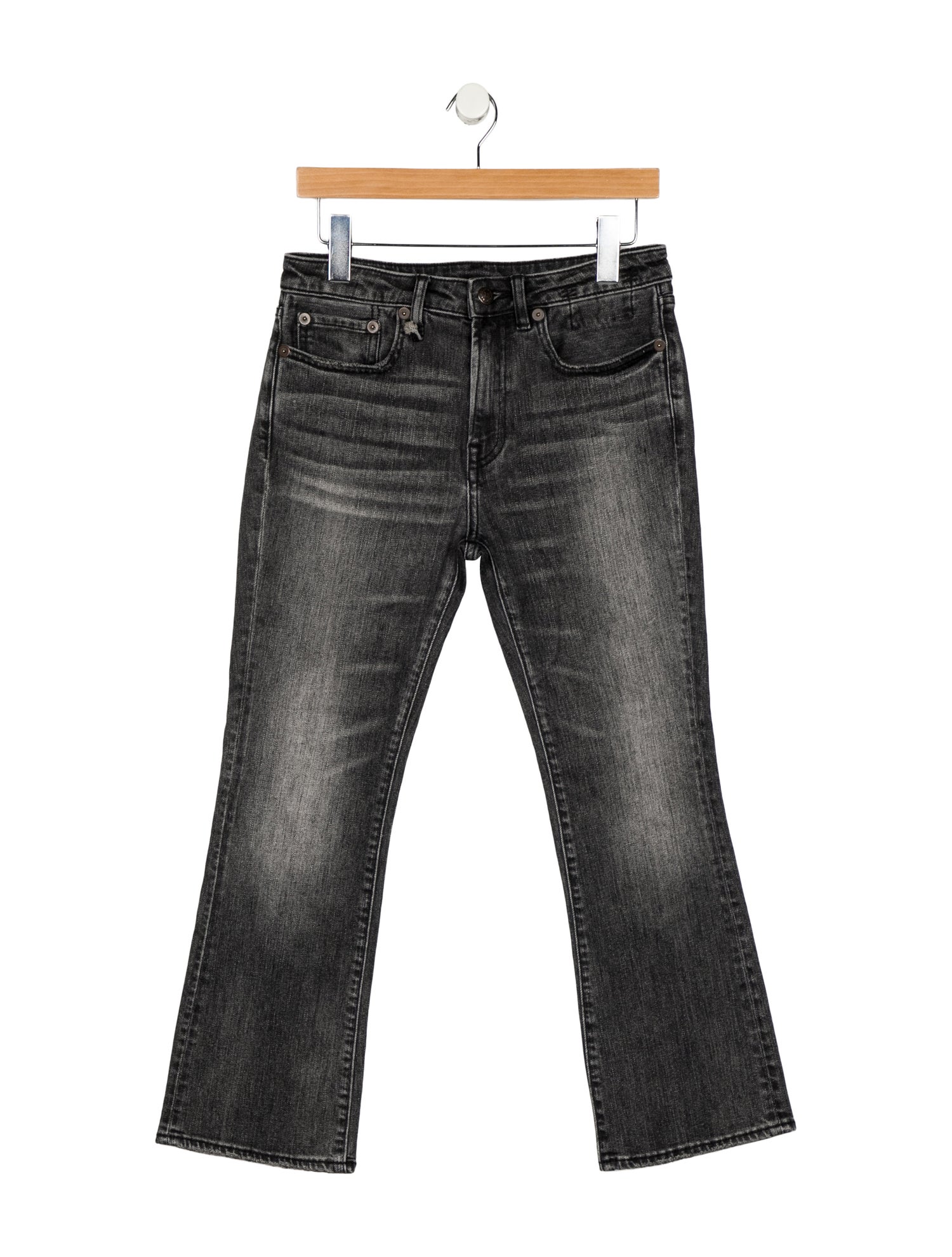 R13 Mid-Rise Straight Leg Jeans