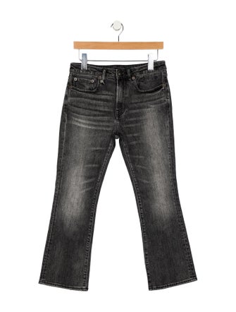 R13 Mid-Rise Straight Leg Jeans