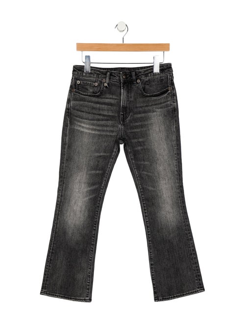 R13 Mid-Rise Straight Leg Jeans
