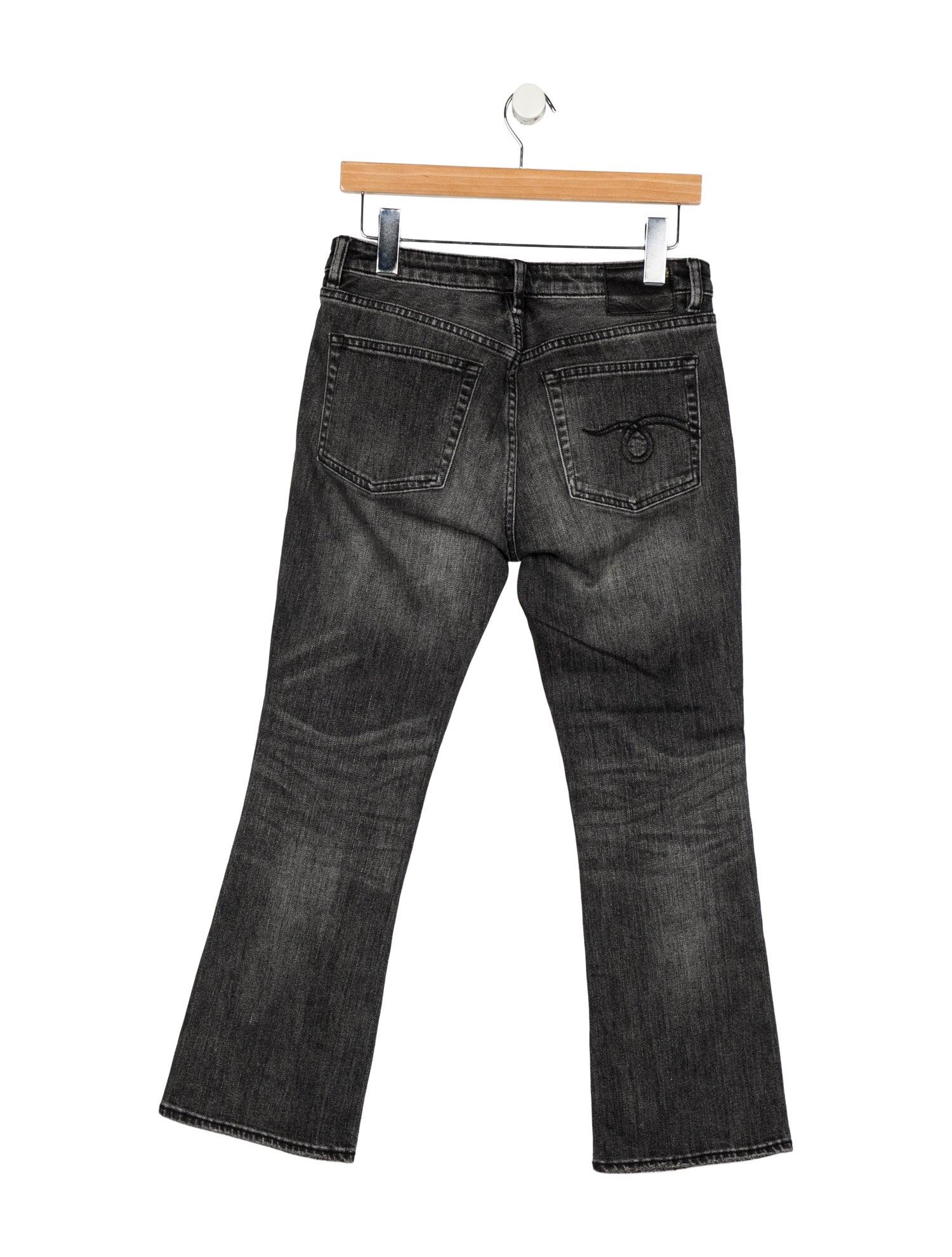 R13 Mid-Rise Straight Leg Jeans