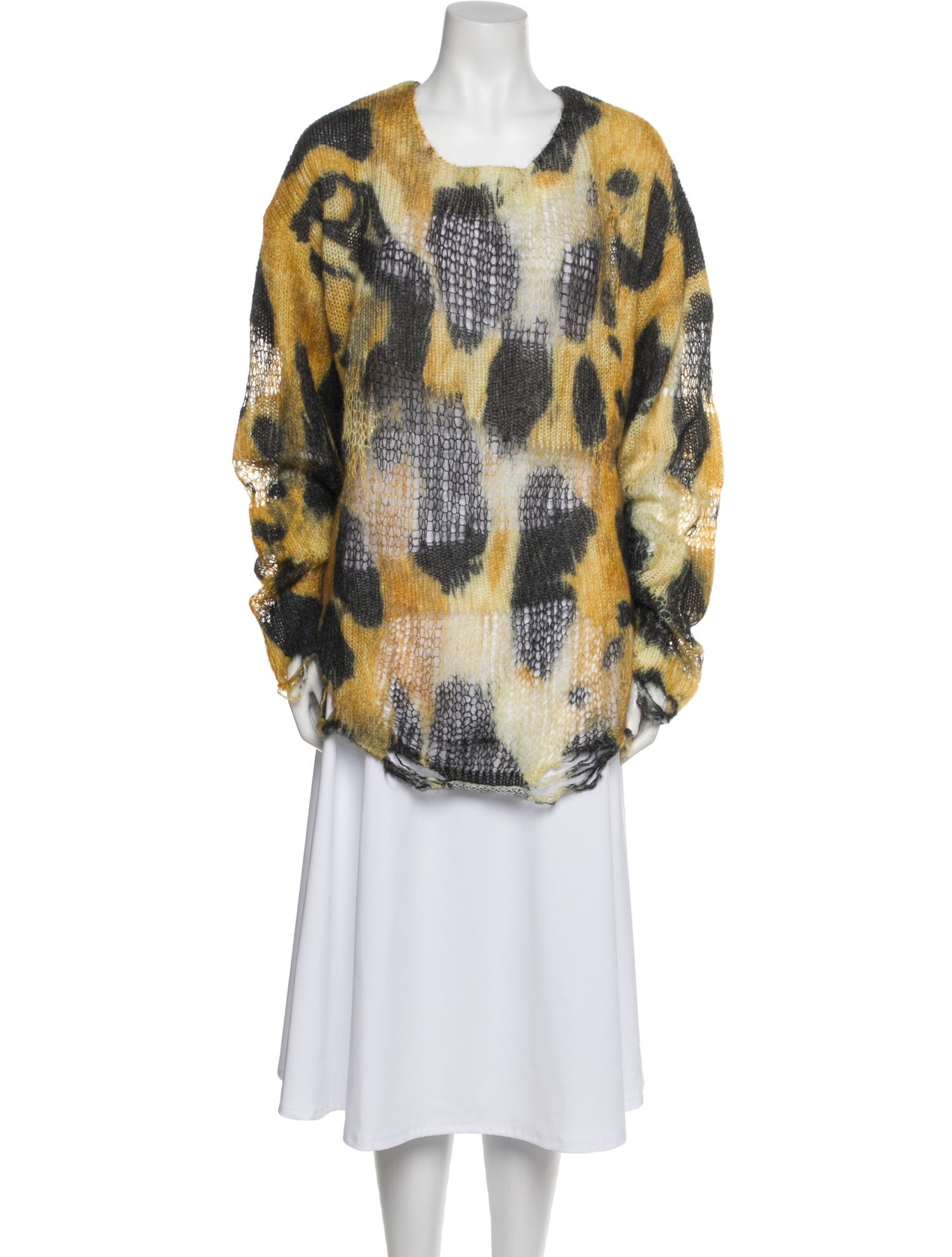 R13 Nylon Printed Sweater w/ Tags