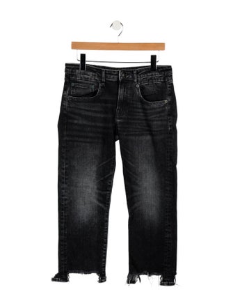 R13 Mid-Rise Straight Leg Jeans
