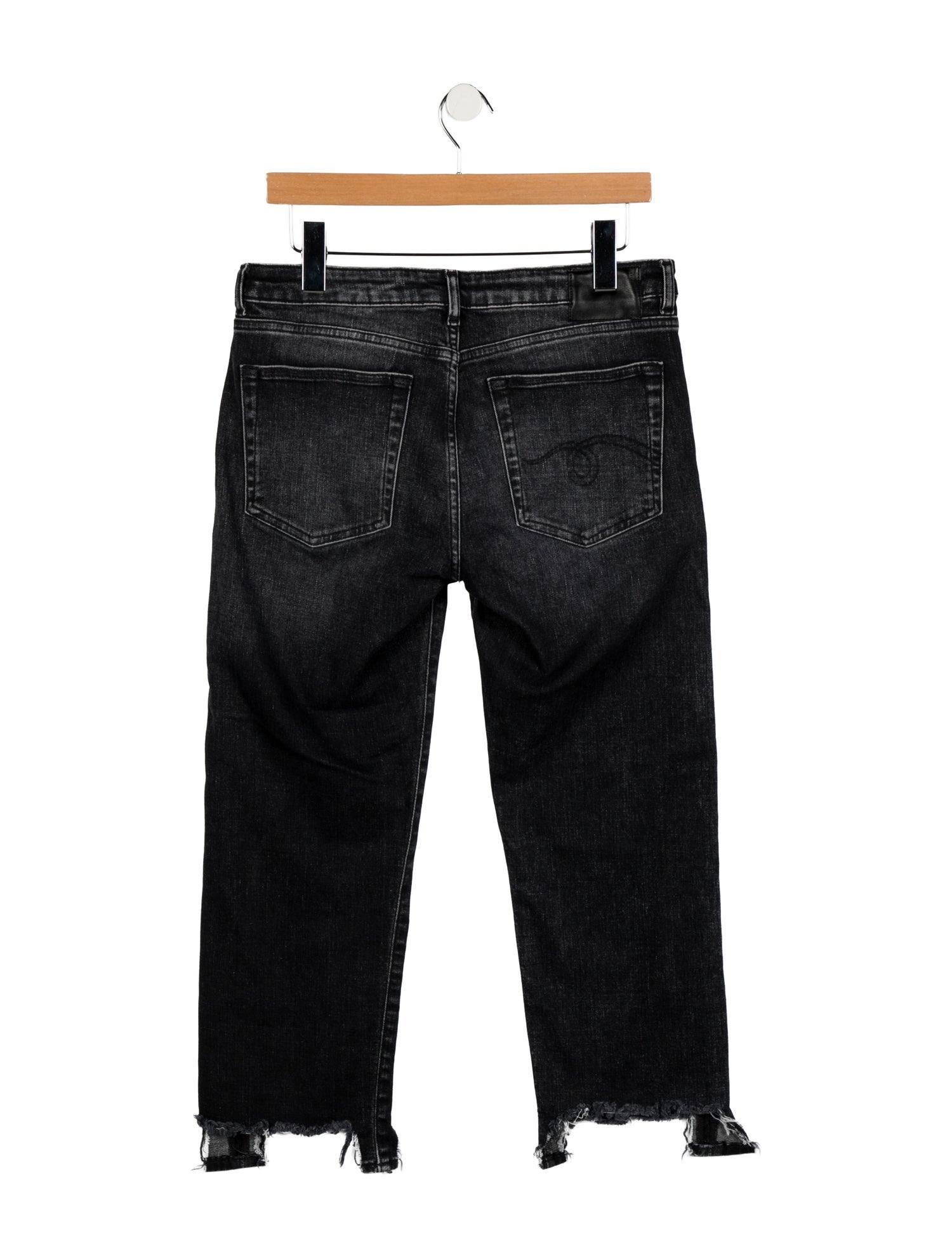 R13 Mid-Rise Straight Leg Jeans