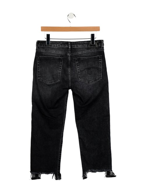 R13 Mid-Rise Straight Leg Jeans