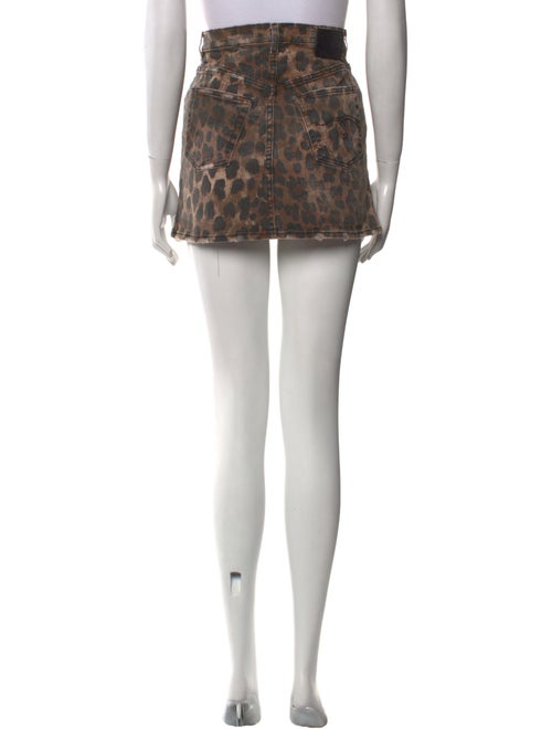 R13 Leather Mini Skirt