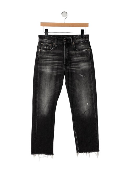 R13 Mid-Rise Straight Leg Jeans