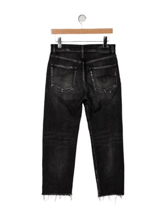 R13 Mid-Rise Straight Leg Jeans