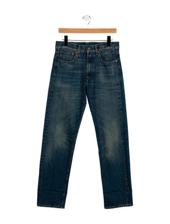 R13 High-Rise Straight Leg Jeans