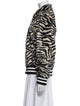 R13 Animal Print Faux Fur Jacket