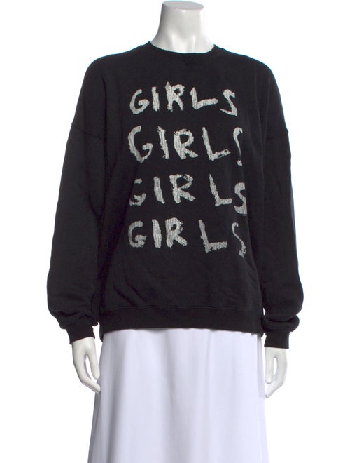 R13 Graphic Print Crew Neck Sweater