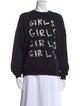 R13 Graphic Print Crew Neck Sweater