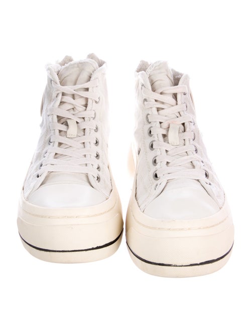 R13 Canvas Distressed Accents Sneakers