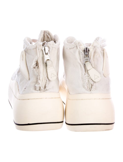 R13 Canvas Distressed Accents Sneakers