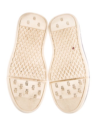 R13 Canvas Distressed Accents Sneakers